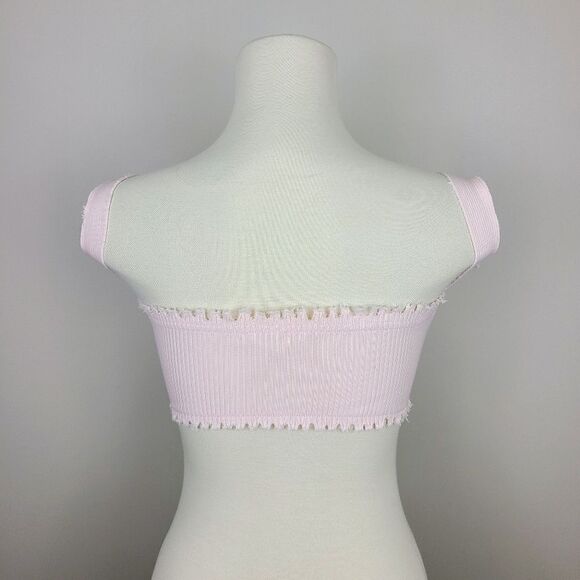 Hot & Delicious Light Pink Off The Shoulder Bandeau Top Small - Picture 8 of 16
